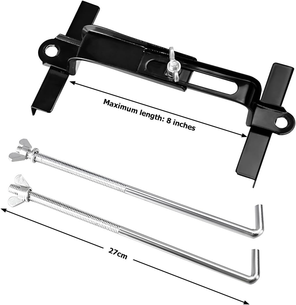 27CM Car Adjustable Battery Hold Down Clamp Secure Retaining Bracket Rack Metal