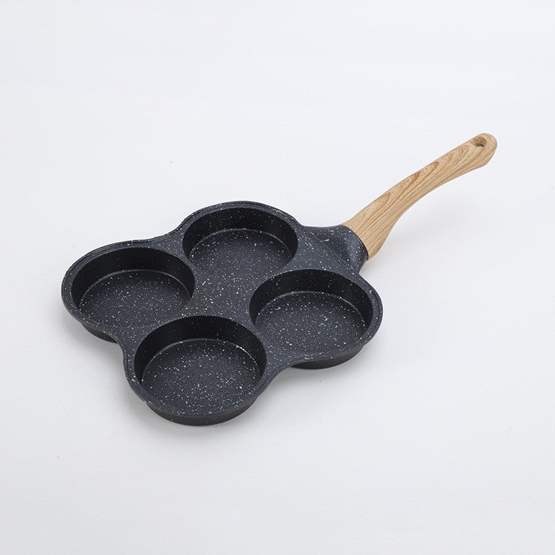 2pcs Breakfast Cooking Set 4 Hole Egg Pancake Pan & Burrito Sandwich Wrap Press