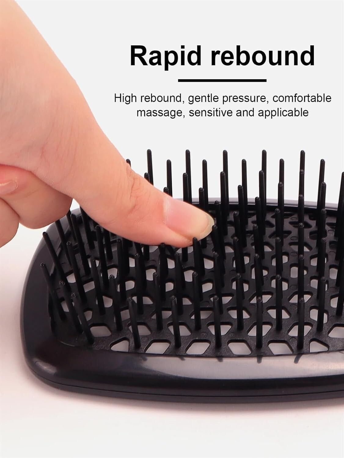 Magical Brush Detangle Detangling Natural Boar Bristle Hair Brush Curved Women's