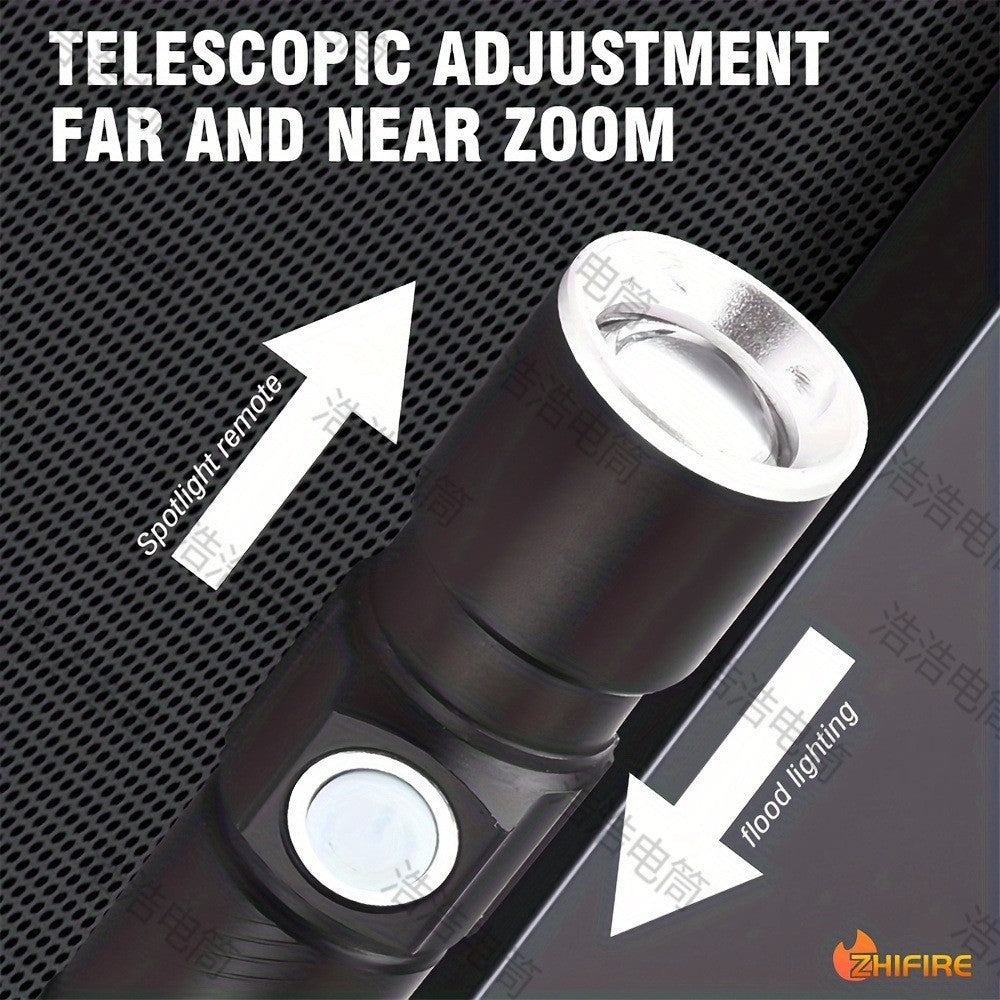 USB Rechargeable 395 LED UV Torch Flashlight Ultra Violet Blacklight Zoom Light