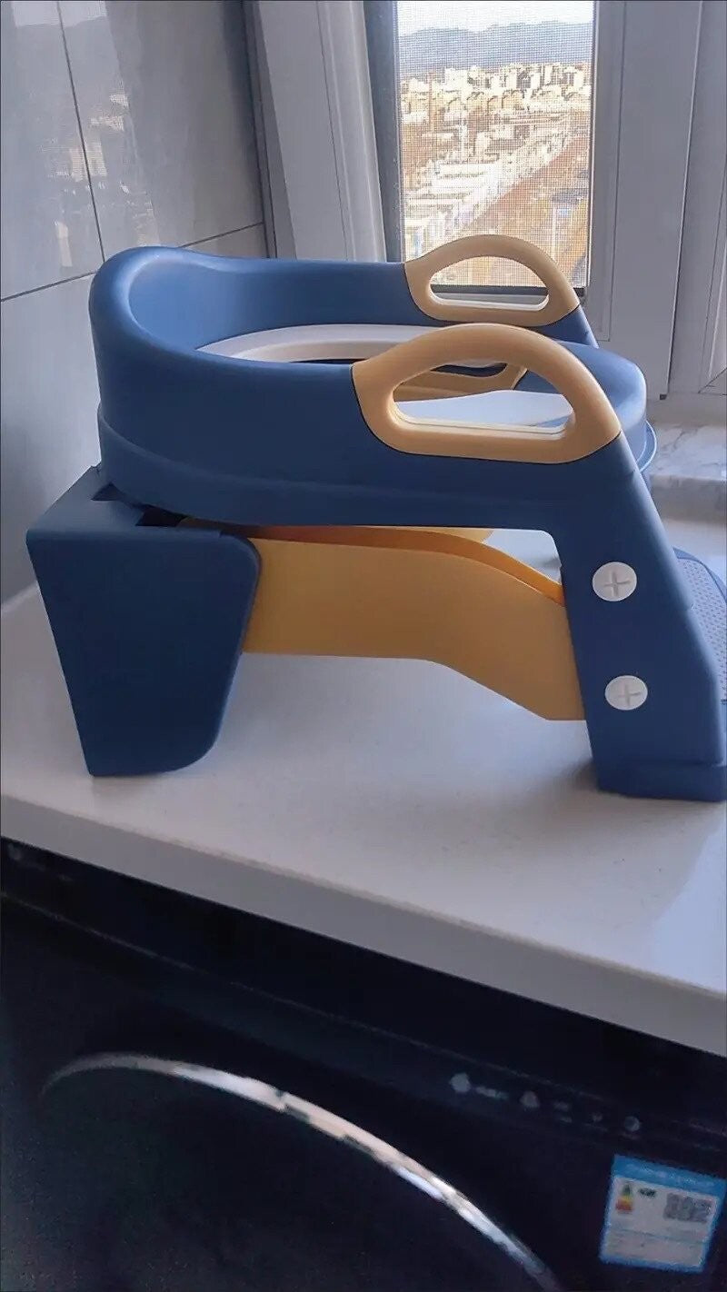 3in1 Toddler Toilet Seat Ladder Potty Training Trainer Foldable