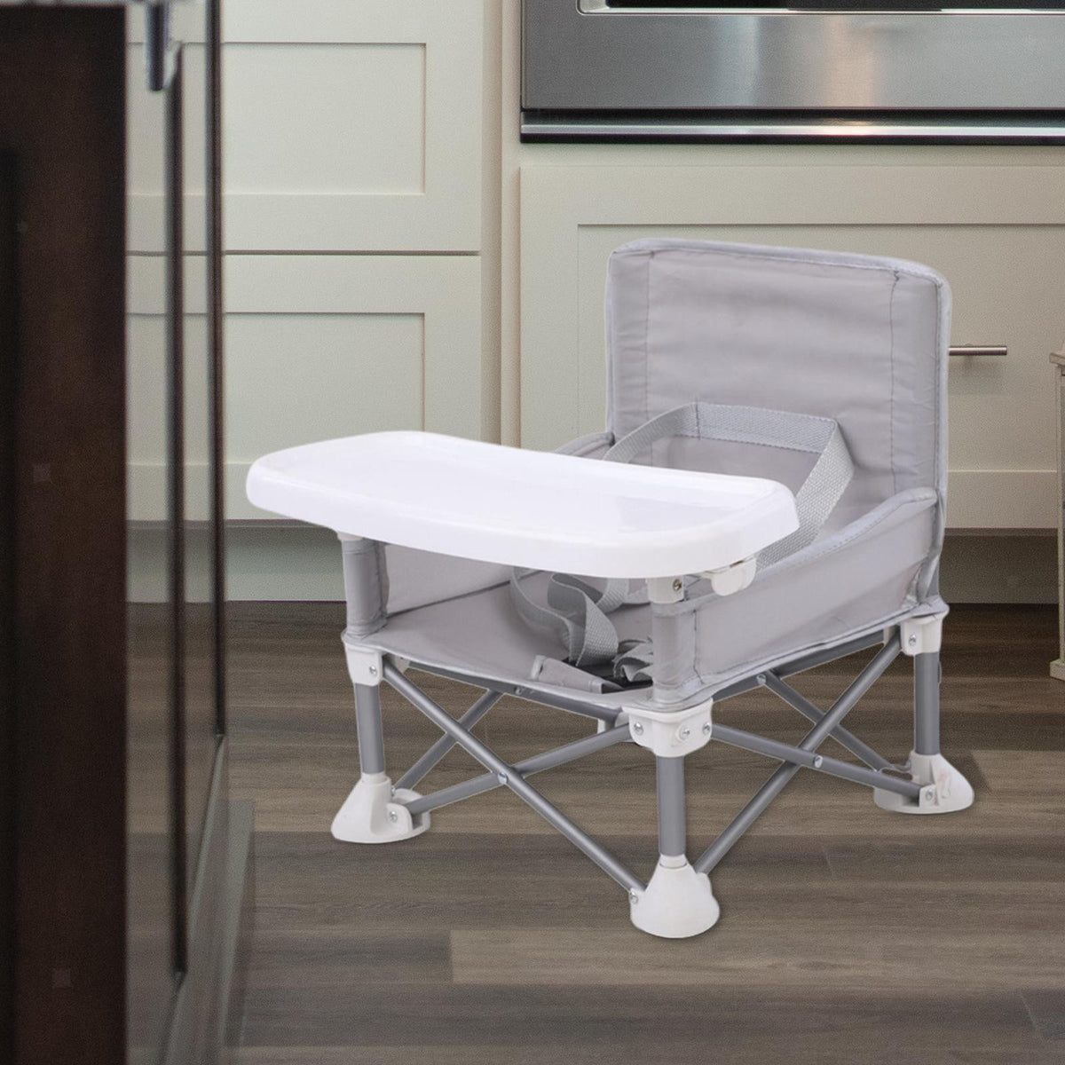 Baby Seat Booster Toddler Dining Seat Baby Camping Chair with Tray Folding Chair