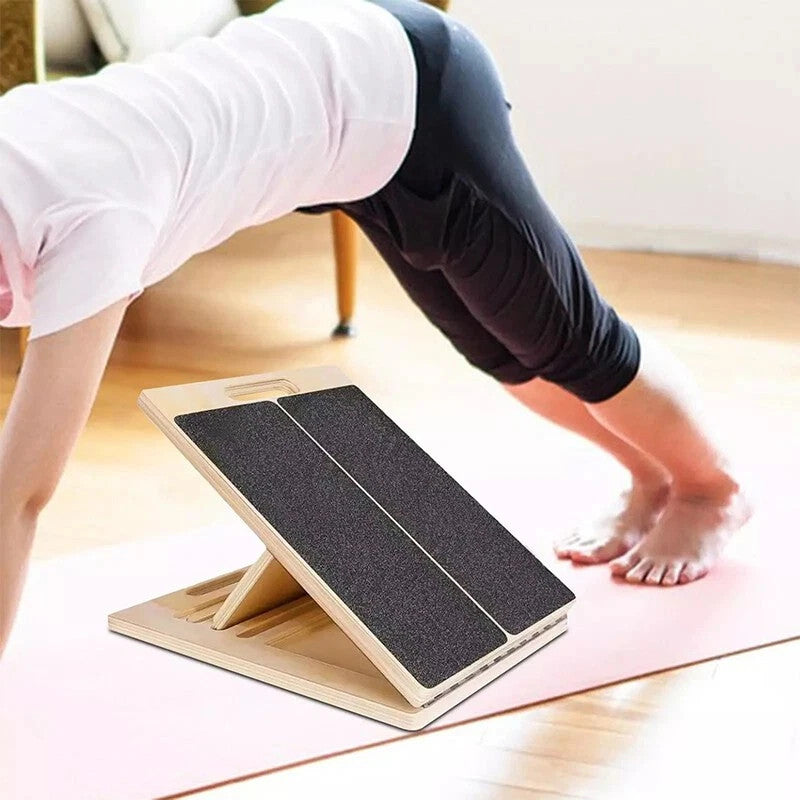 Lant Board Calf Stretcher Folded Wooden Calf Incline Board for Yoga Workout