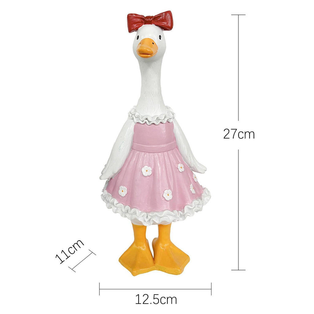 Garden Duck Statue Decor Creative Resin Duck Ornament for Lawn Outdoor Desk