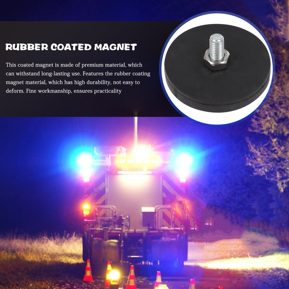 6pcs Heavy Duty Rubber Coated Magnets Mounting Set Outdoor Equipment