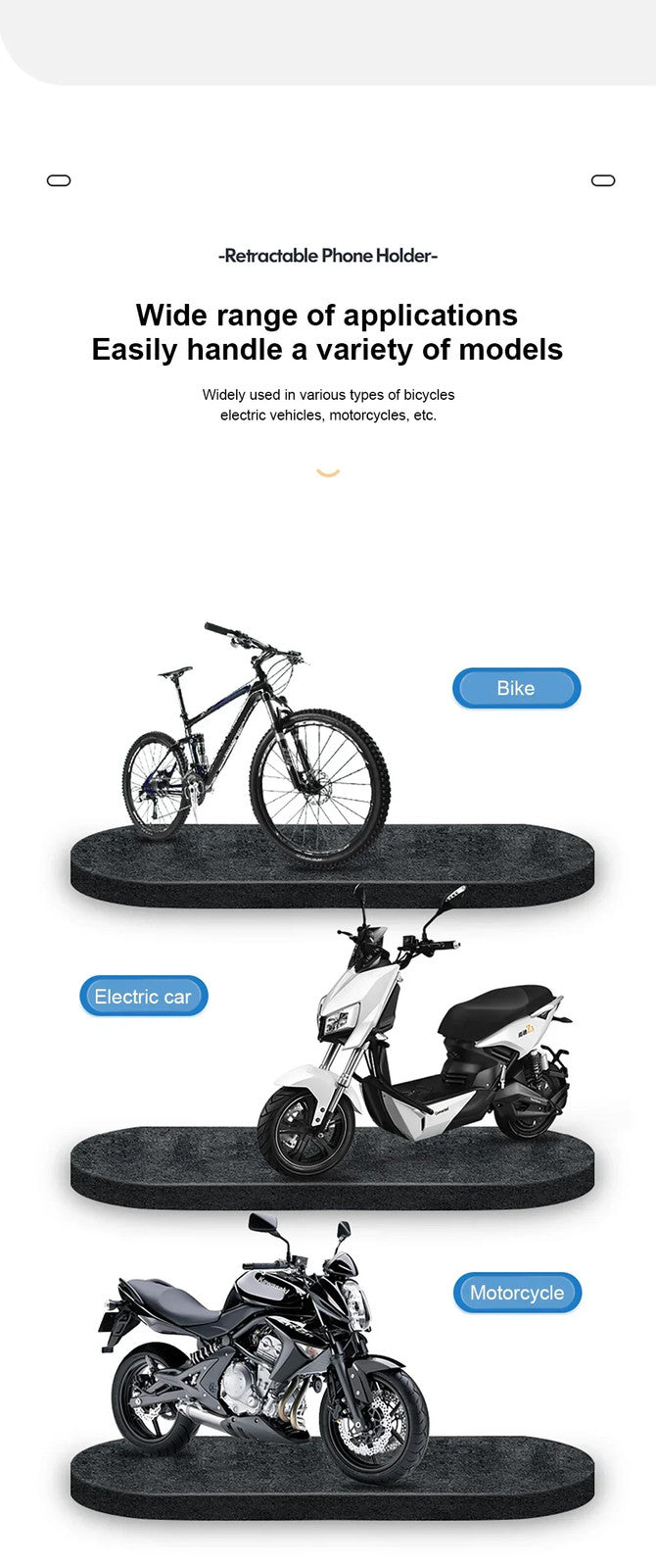 360° Waterproof Bicycle Motor Bike Phone Case Mount Holder For All Mobile Phones