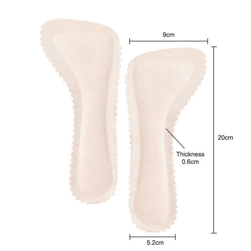 1pair Anti-Slip Sweat-absorbent Sandal Insoles for Women Deodorant High-hee