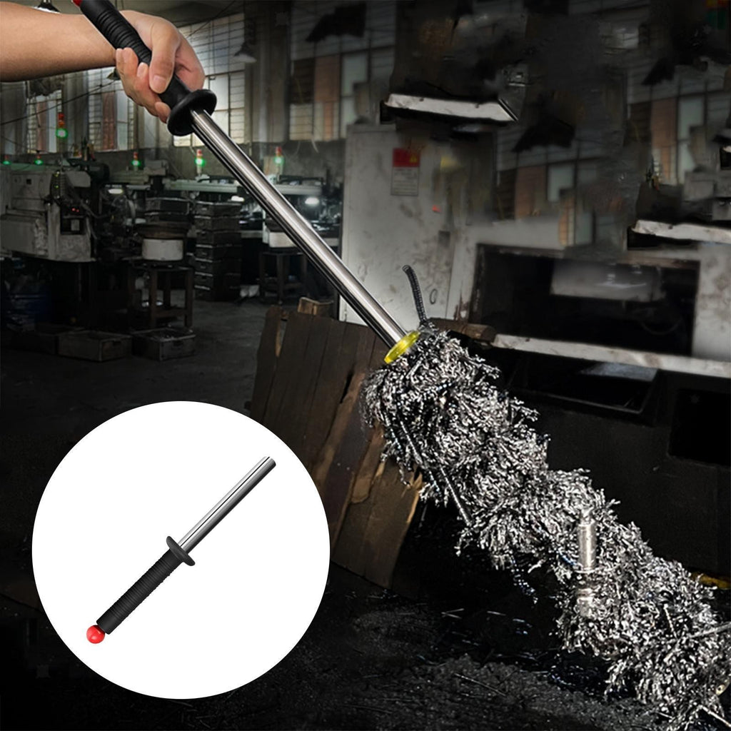Magnetic Swarf Collector Pick up Rod Release Handle for Workshop Metal Tools