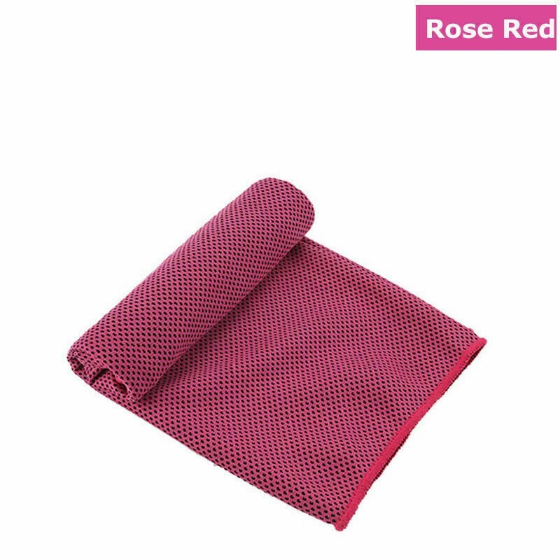 Instant Ice Cooling Towel Sports Gym Fitness Running Cycling Keep Cool Down Cold