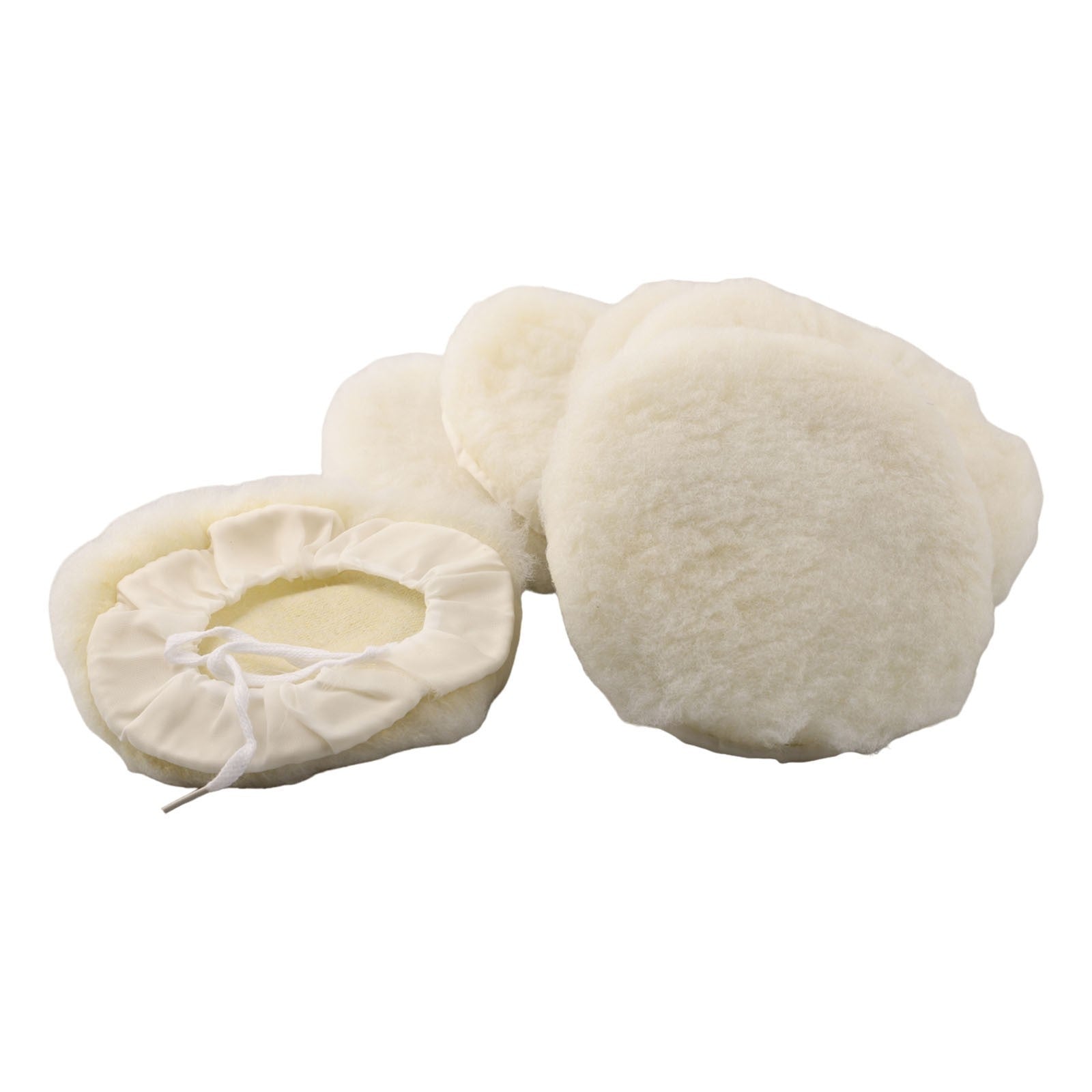Buffing Pads Lambs Wool Pad Polisher Pad Polishing Polishing Polisher 6Pcs