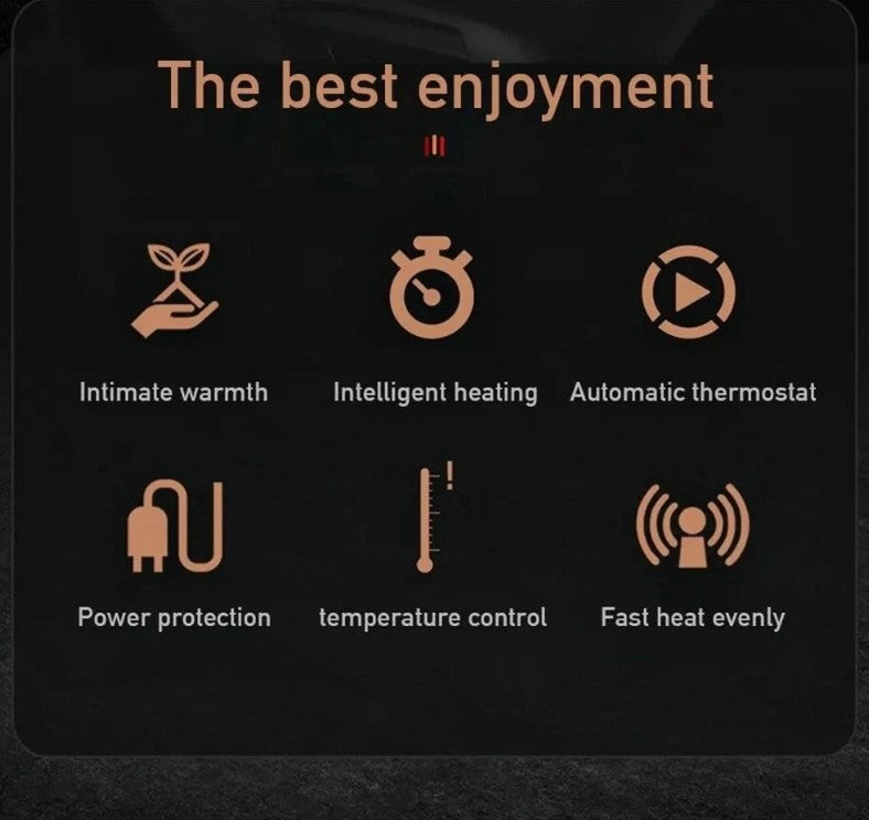 12V Car Seat Pad Cushion Cover Heating Heater Heated Cold Winter Warm Universal