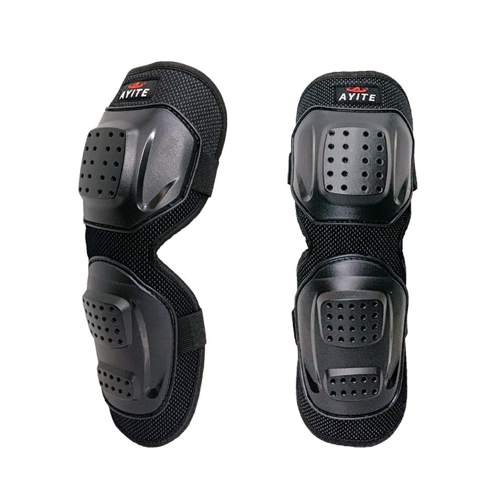 Motorcycle Knee Pads Adjustable 4 PCS Knee Elbow Armor Long Leg Sleeve Gear UK