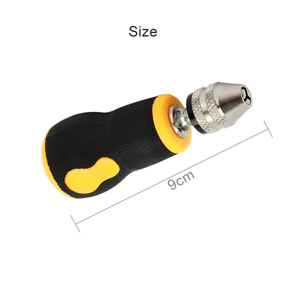 Tiny Handheld Manual Drill with 10pcs Precision Bits Ideal for Jewelry Making*
