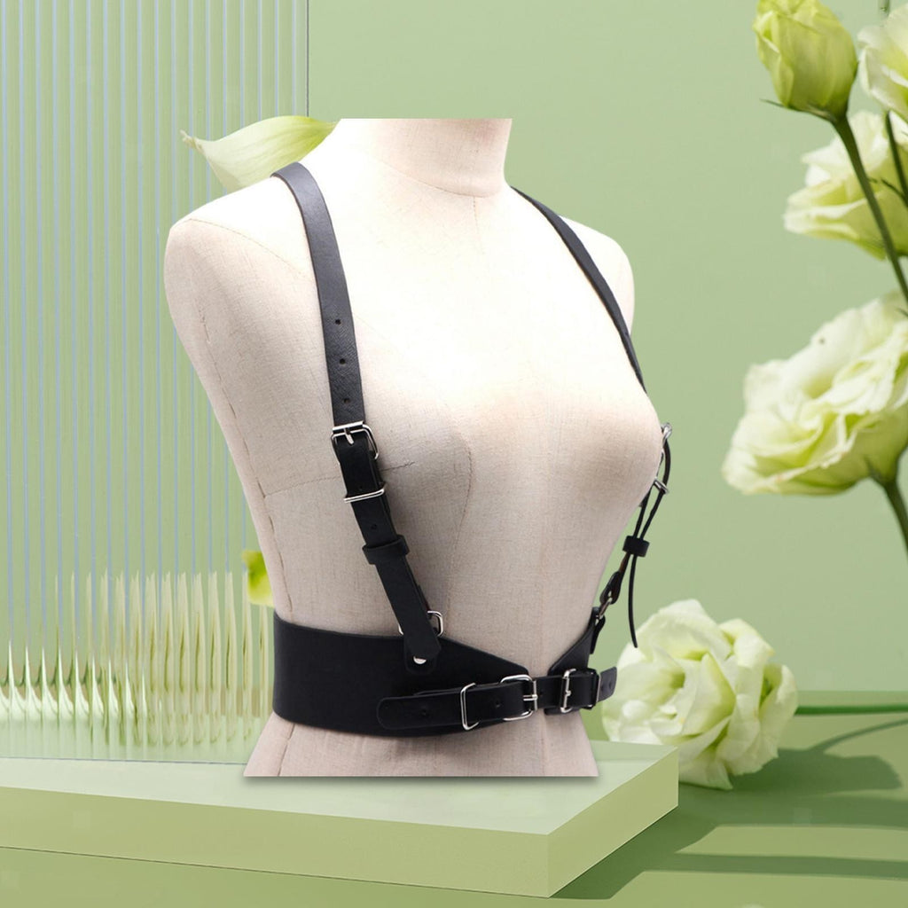 Leather Body Chest Straps Punk Harness Caged Waist Belt Gothic Body Strappy New