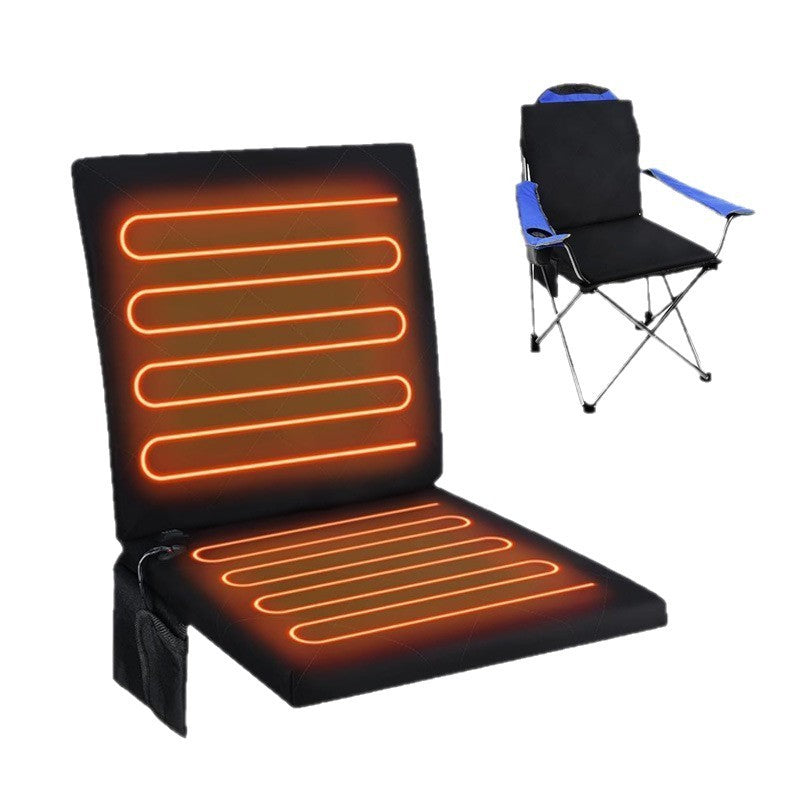 Foldable Electric Heat Pad, Portable Heated Chair Pad, 3 Level Adjustable