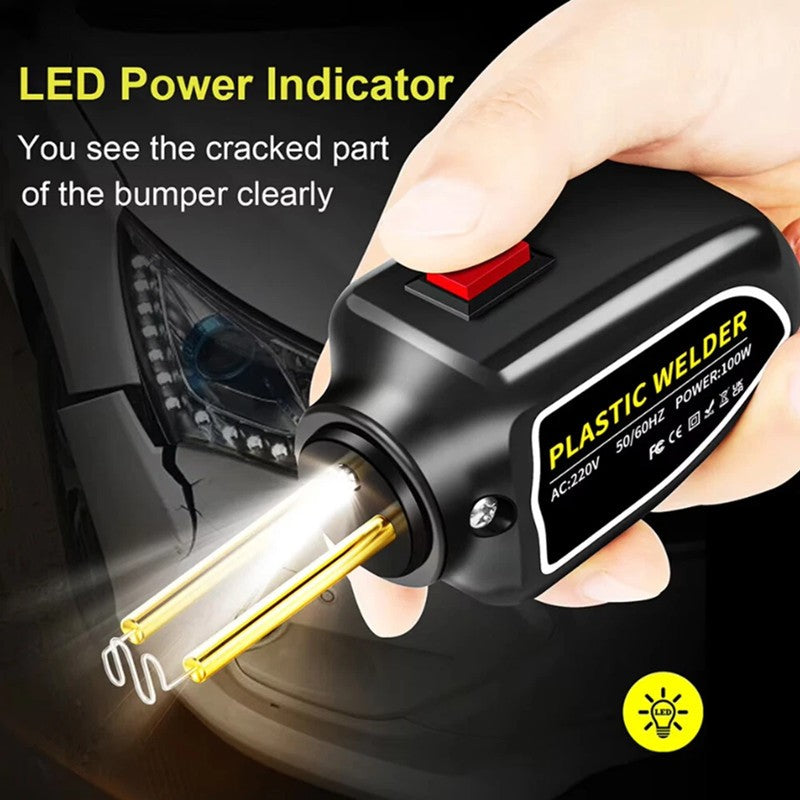 100W HOT STAPLER GUNS PLASTIC REPAIR CAR BUMPER WELDING WELDER MACHINE KIT