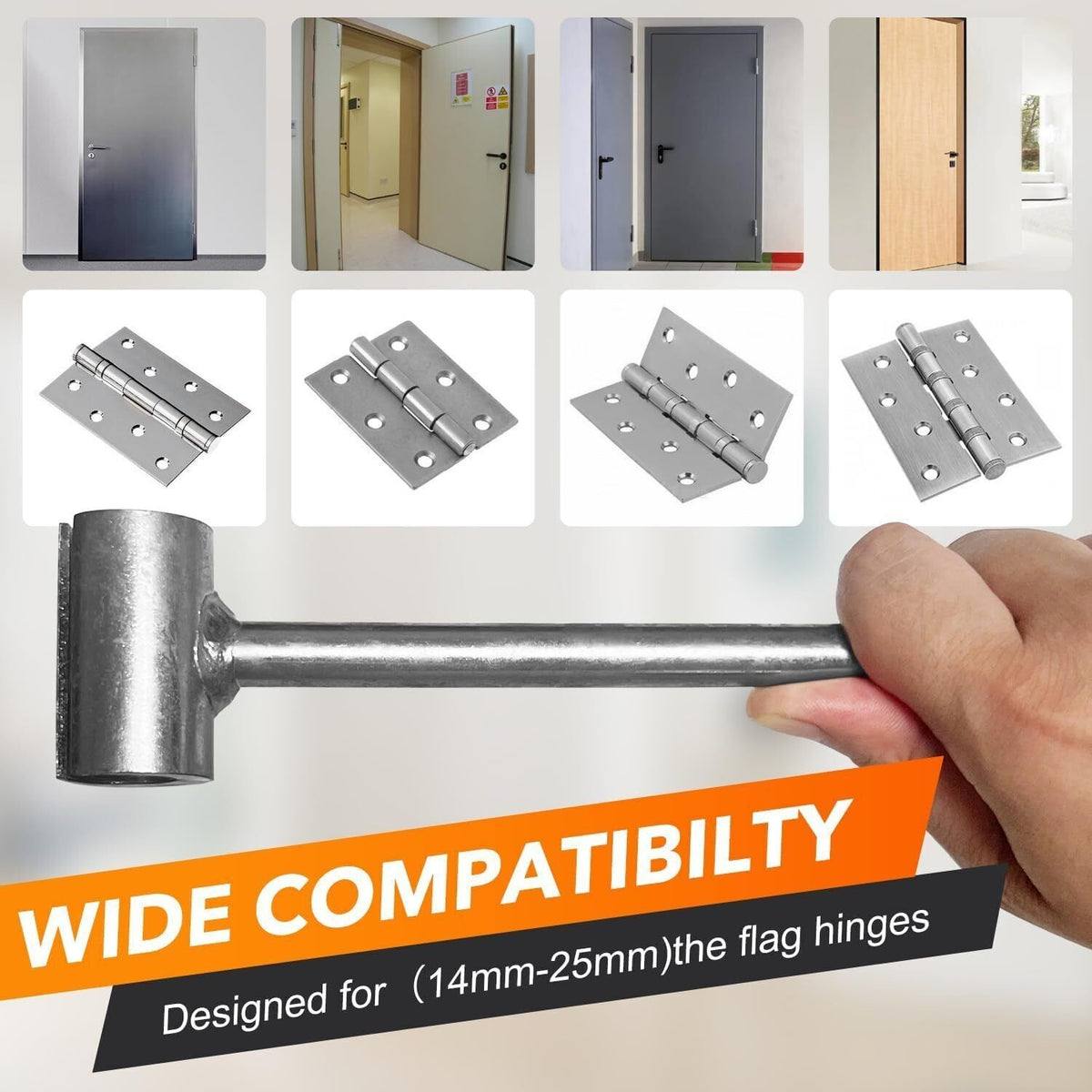 Gap Adjusting Hinge Repair Spanner Steel Double Head Door Tool UK