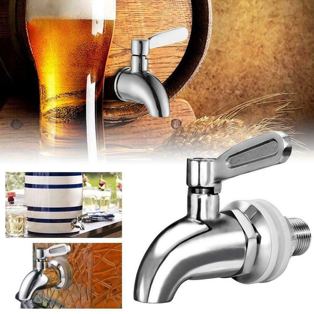 Stainless Steel Dispenser Tap Thread Dia Bottled Water Dispenser Spigot Faucet