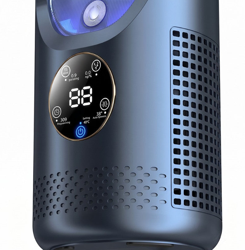 Portable Air 6 Speed Silent Timer Air Conditioner Cooler Leafless Electric Fan