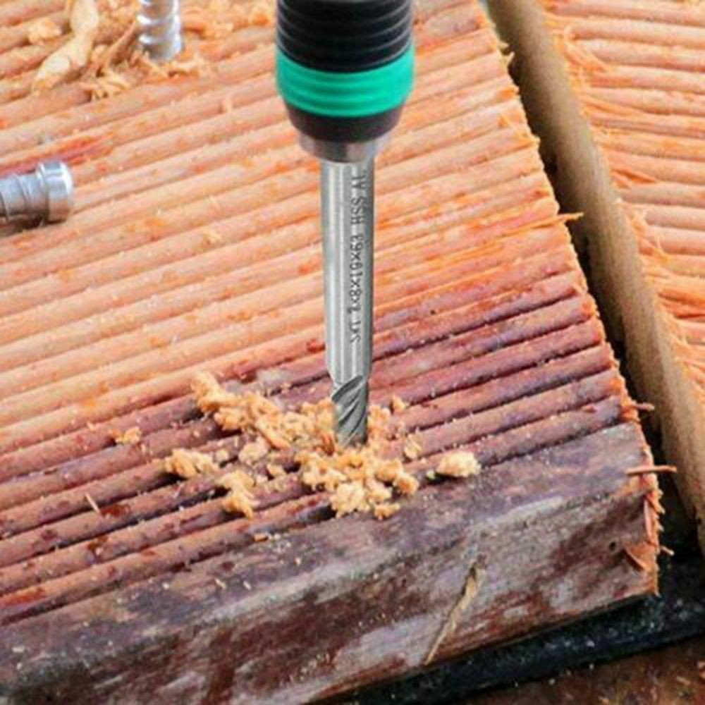 10X 4 Slot Flute End Mill Cutter Drill Bit HSS Straight Shank CNC Milling Tool