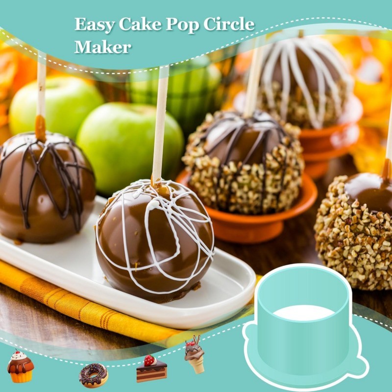 Circle Cake Pop Mold Set, Cake Pop Mold Set with Tray, Cake Pop Maker Baking Cut