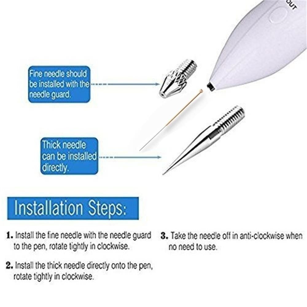 Spot Remover Freckle Needle Mole Removal Pen Needle Micro Needle Tattoo Needles