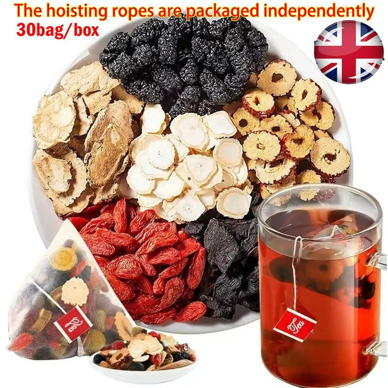 Kidney tea liver tea 30pcs Ginseng six treasure tea red date kidney health