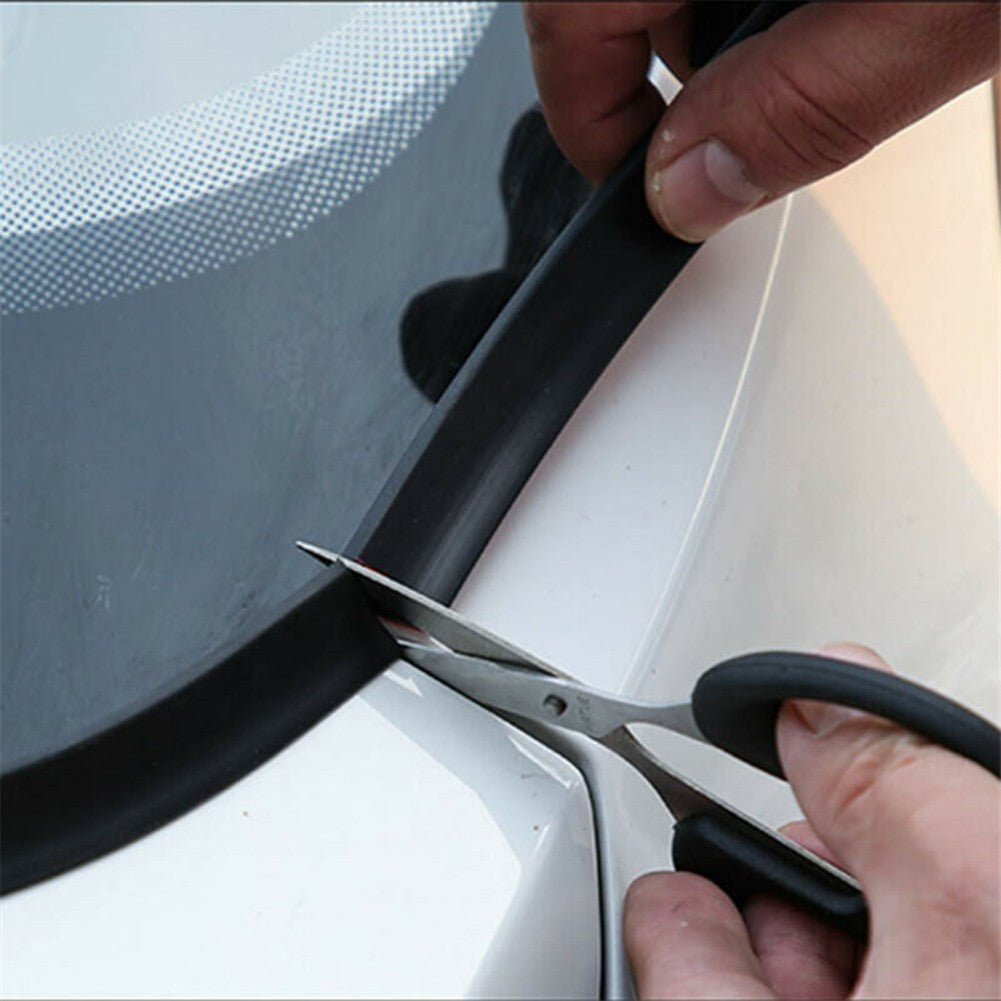 1.8M Rubber Car Front Hood Windshield Seal Strip Moulding Wind Deflector Trim