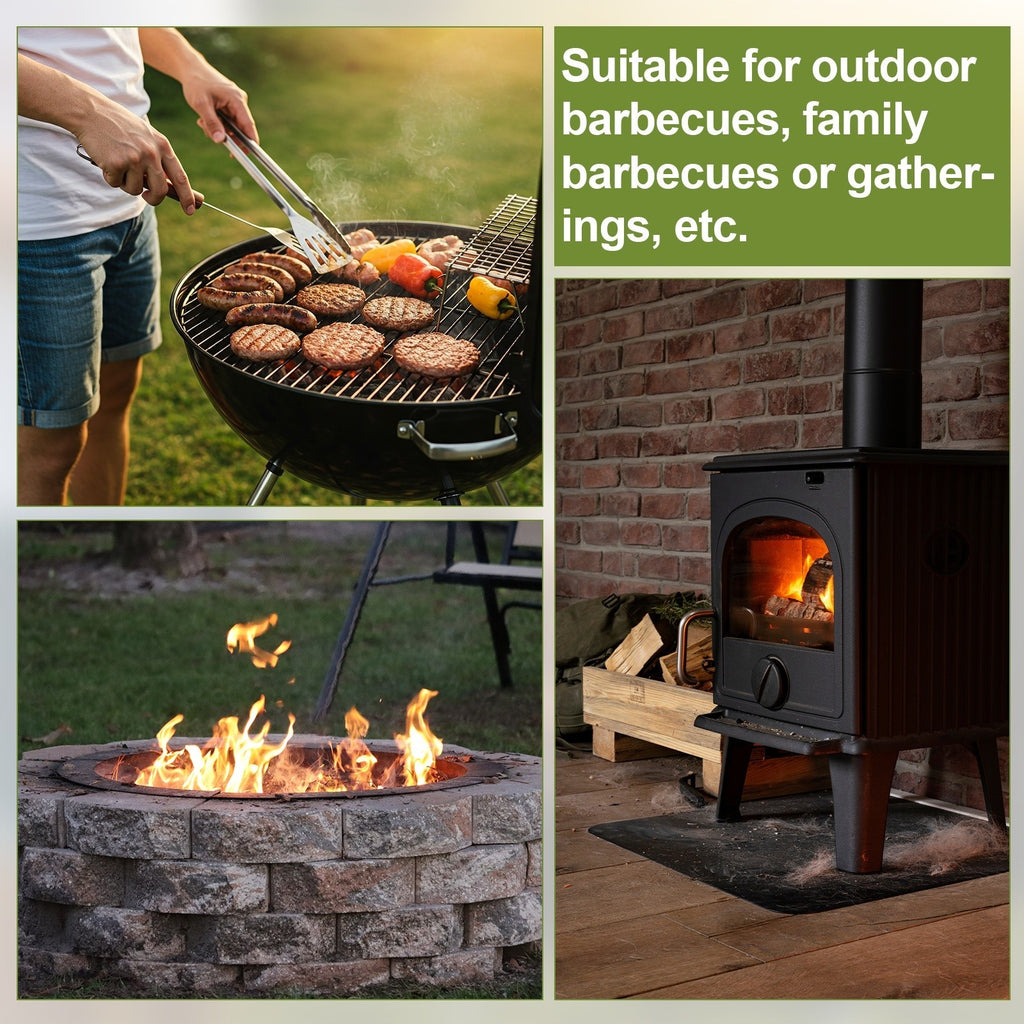 Cast Iron Bottom Fire Grate 5.9" OD Round BBQ High Heat Charcoal Plate