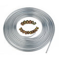 Silver Steel Nickel Kunifer Brake Line Pipe 25ft Roll 3/16'' Metric Fitting UK