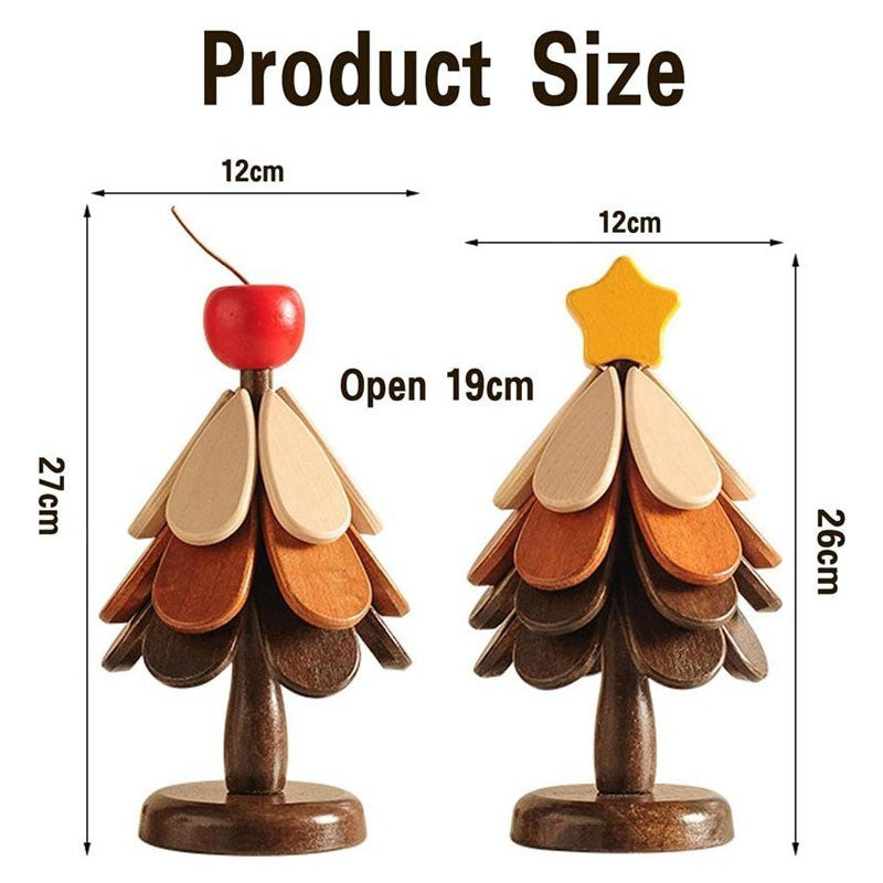 Christmas Tree Trivet Set for Hot Dishes,Wooden Coasters Trivets, Tree Shape