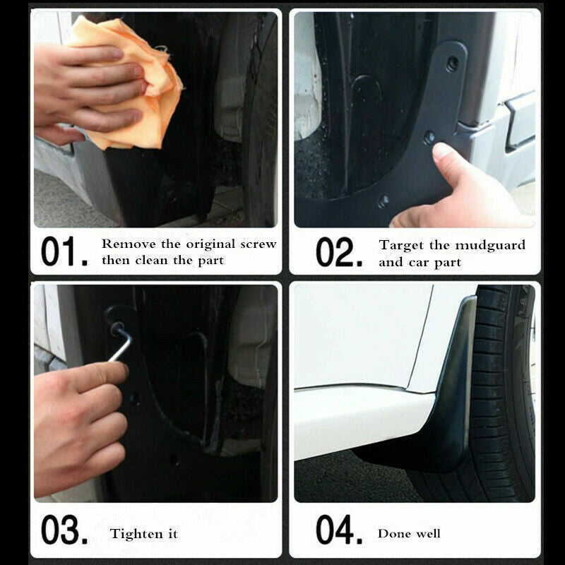 4PCS Car Mud Flaps Splash Guard Fender Mudguard For BYD SEAL U EV DM-i 2025 2026