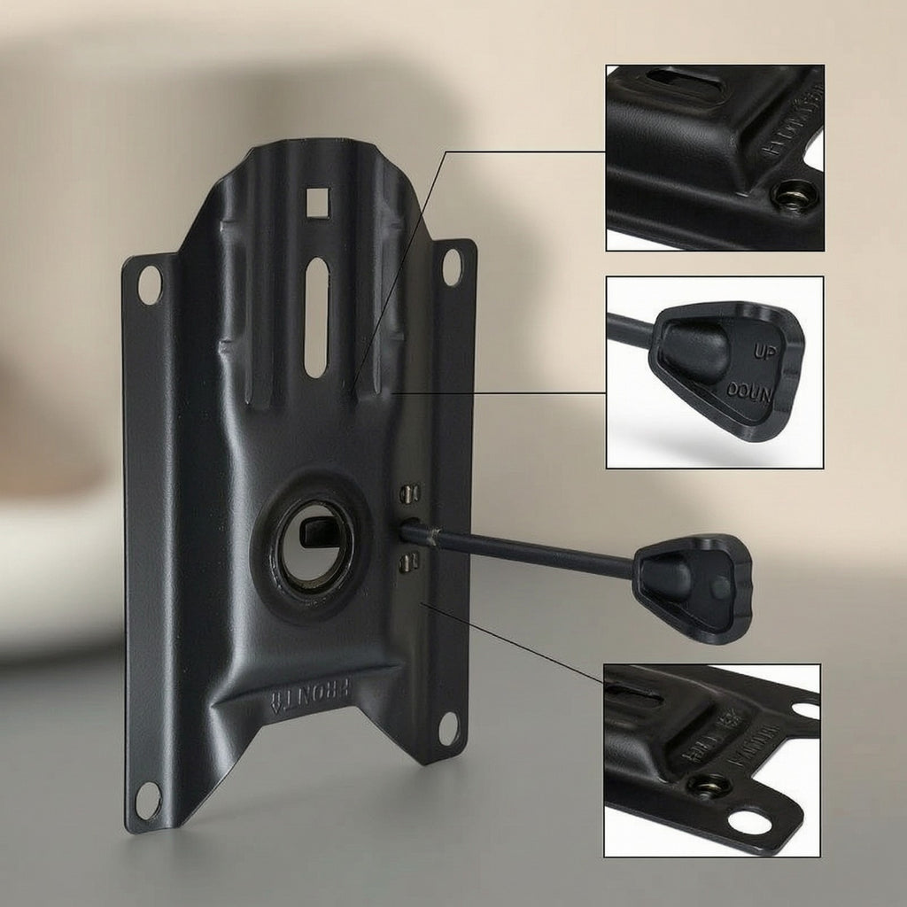 Chair Plate with Lever Heavy-Duty Bracket Easy to Assemble