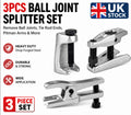 3xBall Joint Splitter Remover Separator For Car Van Service Rod End Puller Steel