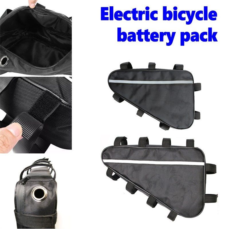 Electric E-Bike Triangle Frame Bag, Lithium Battery Protective Cover Case