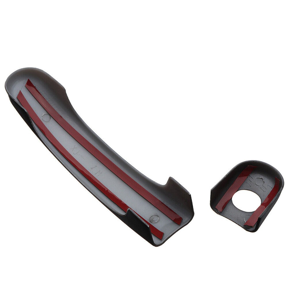 GLOSS BLACK DOOR HANDLE COVERS TRIM FOR VW TRANSPORTER T5 T6 CARAVELLE CADDY VAN