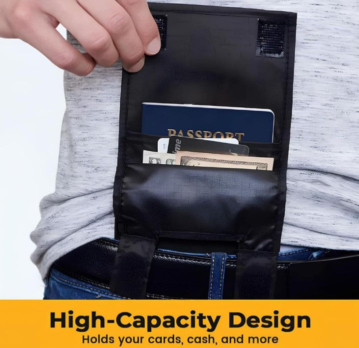 Slim Belt Wallet — Zero Bulk For Your Everyday Carry,Concealed Retractable