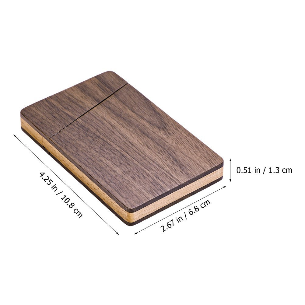 Business Card Holder Wooden Card Case For Men Pocket Card Holder