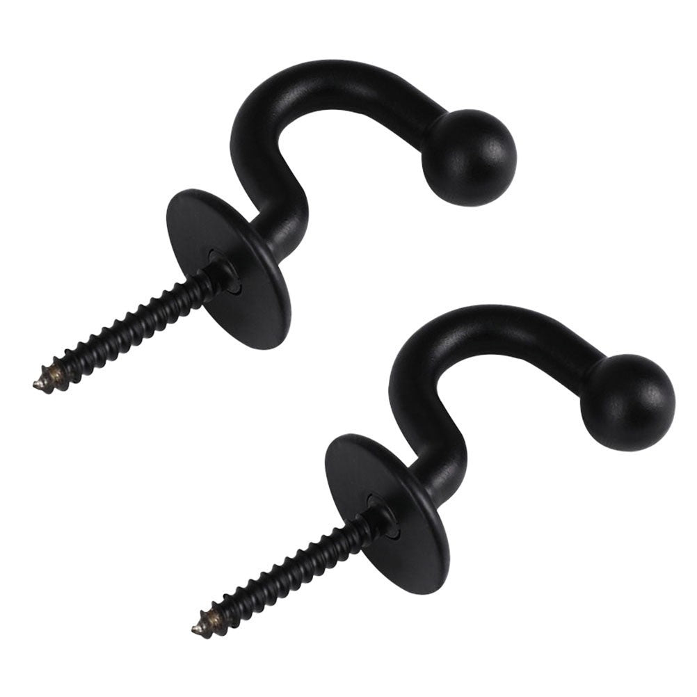 2Pcs Curtain Tiebacks Hooks Wall Mounted Decorative Holdbacks for Drapes