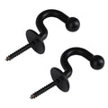 2Pcs Curtain Tiebacks Hooks Wall Mounted Decorative Holdbacks for Drapes
