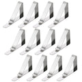 Table Cloth Clips x12 NEW Adjustable High Quality Silver Metal Holders
