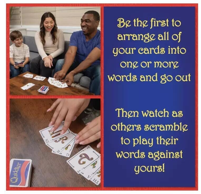 Quiddler Card Game Board Game Entertainment Couples Friends Family