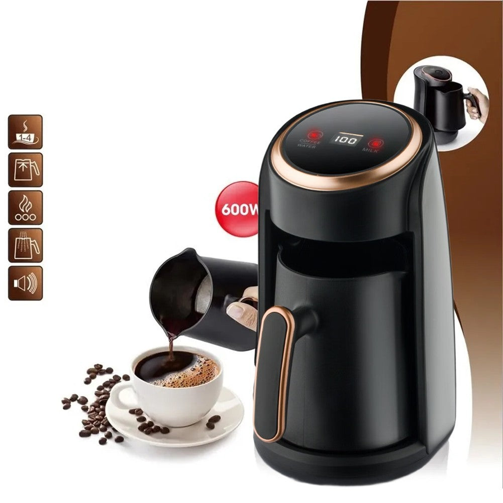 300ML Electric Turkish Coffee Maker Machine with 1 Cup Coffee Pot 600W UK PLUG