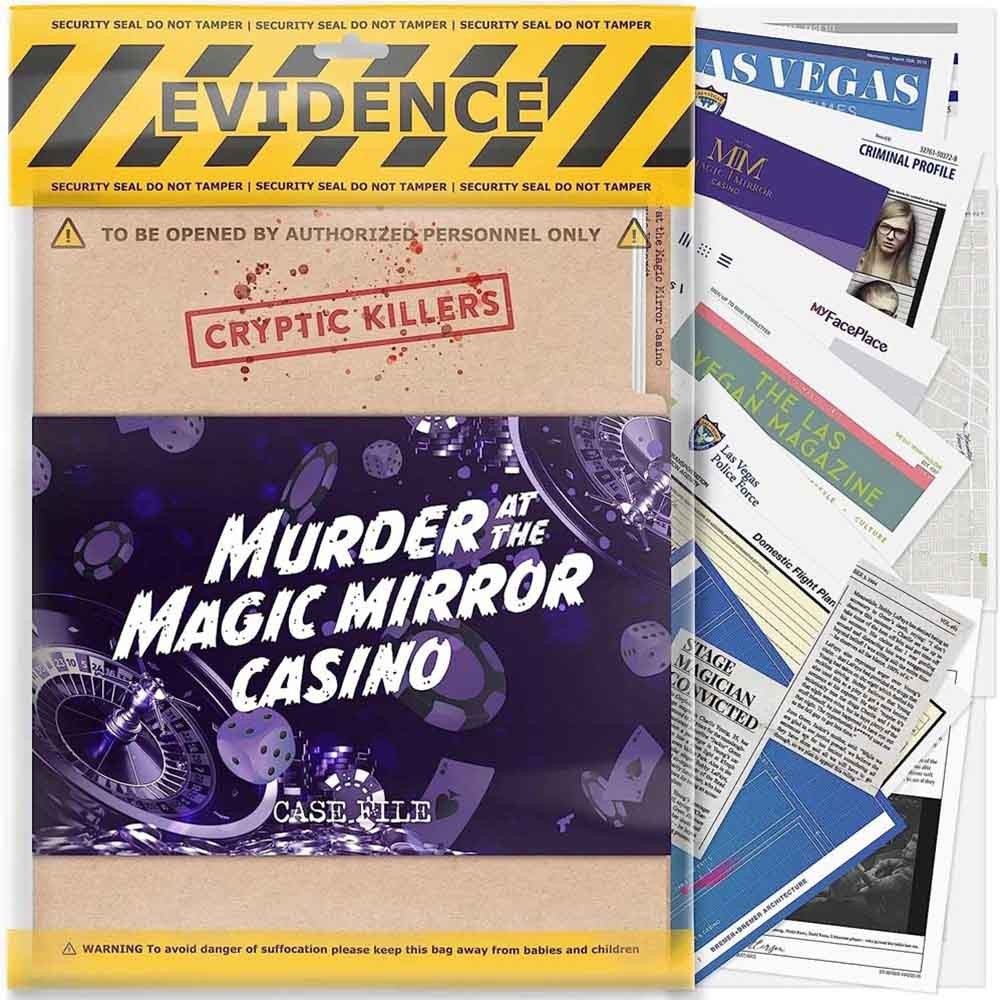 Unsolved Mystery Game – Cryptic Killers: Murder at the Magic Mirror Casin