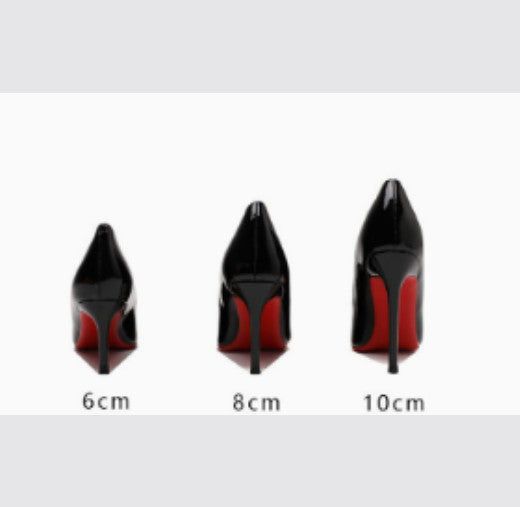 Women Pointed Toe High Heels Stiletto Pumps Patent Leather Sexy Party Office.*