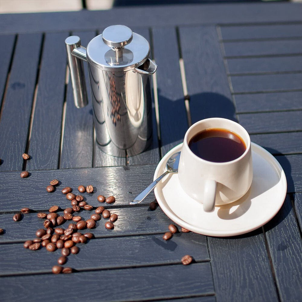 350ml French Press Stainless Steel Coffee Tea Filter Maker Plunger Pitcher Tool
