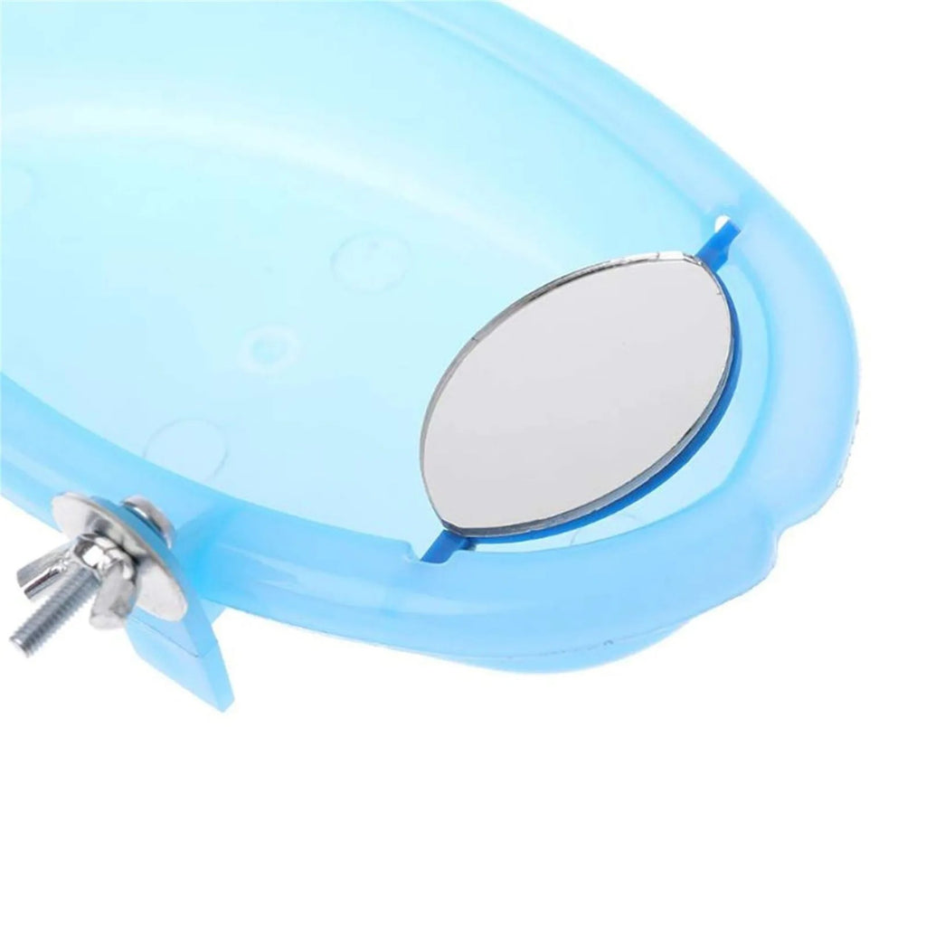 Bird Water Bath Tub for Pet Cage Hanging Bowl Parrot Parakeet Bird Bath+Mirror