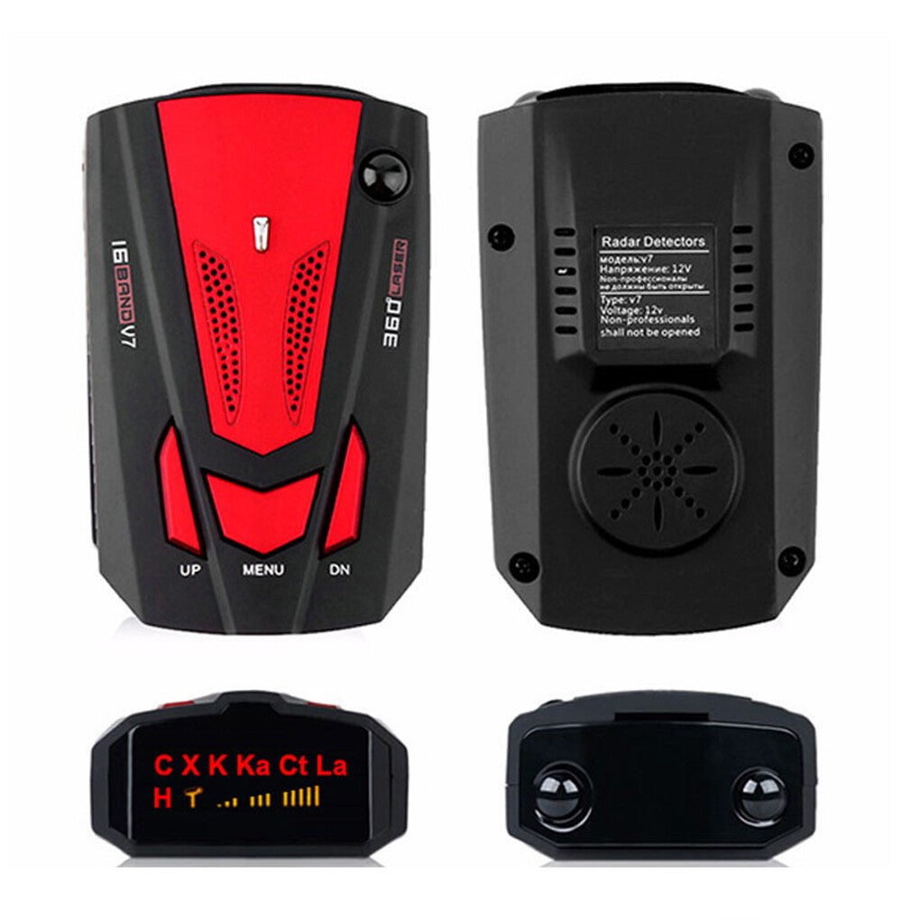 360° Car Speed V7 GPS Radar Detector Camera Voice Alert Warning Speedometer UK