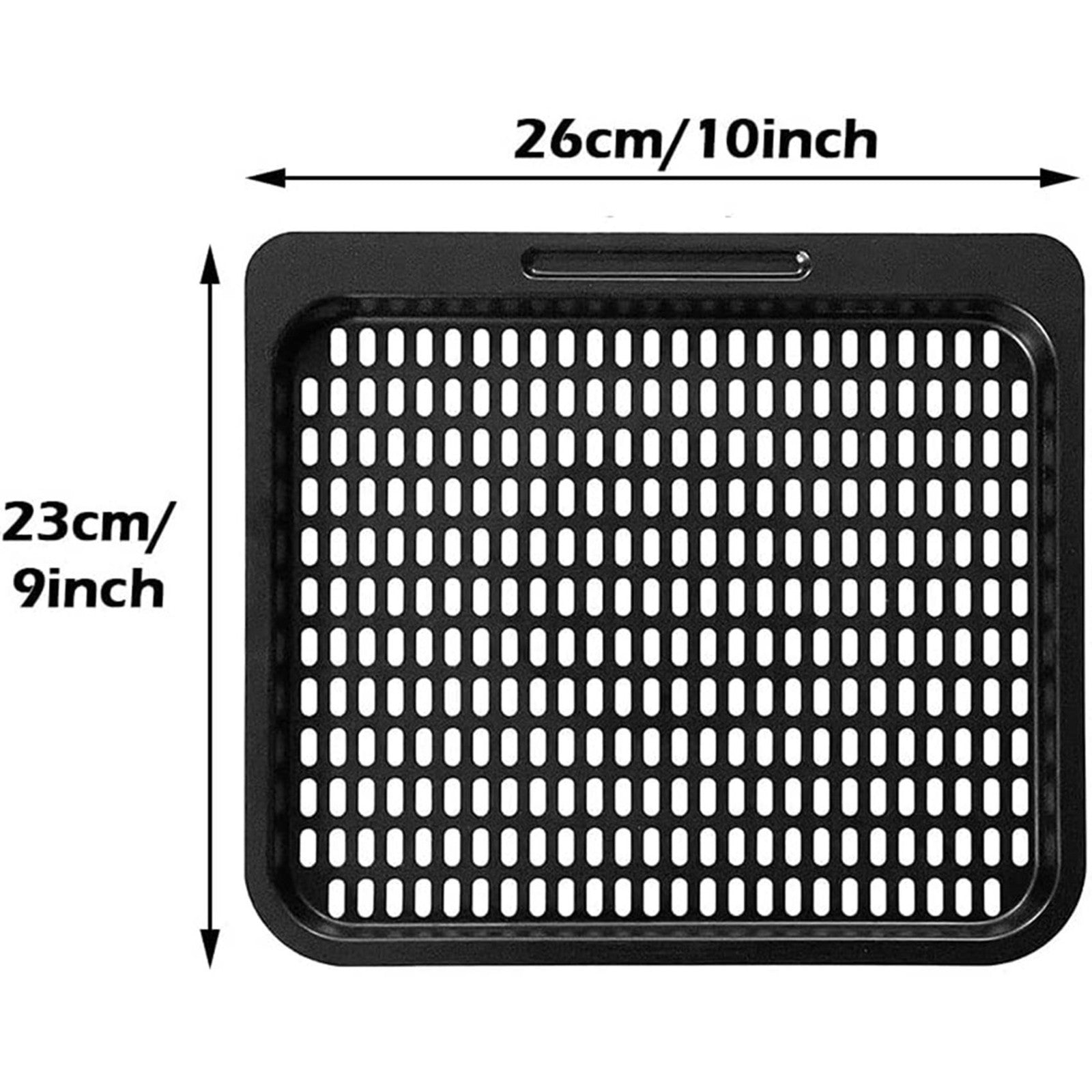 2X Cooking Tray Replacement, Mesh Cooking Rack Air Fryer  26cm*23cm*1.2cm