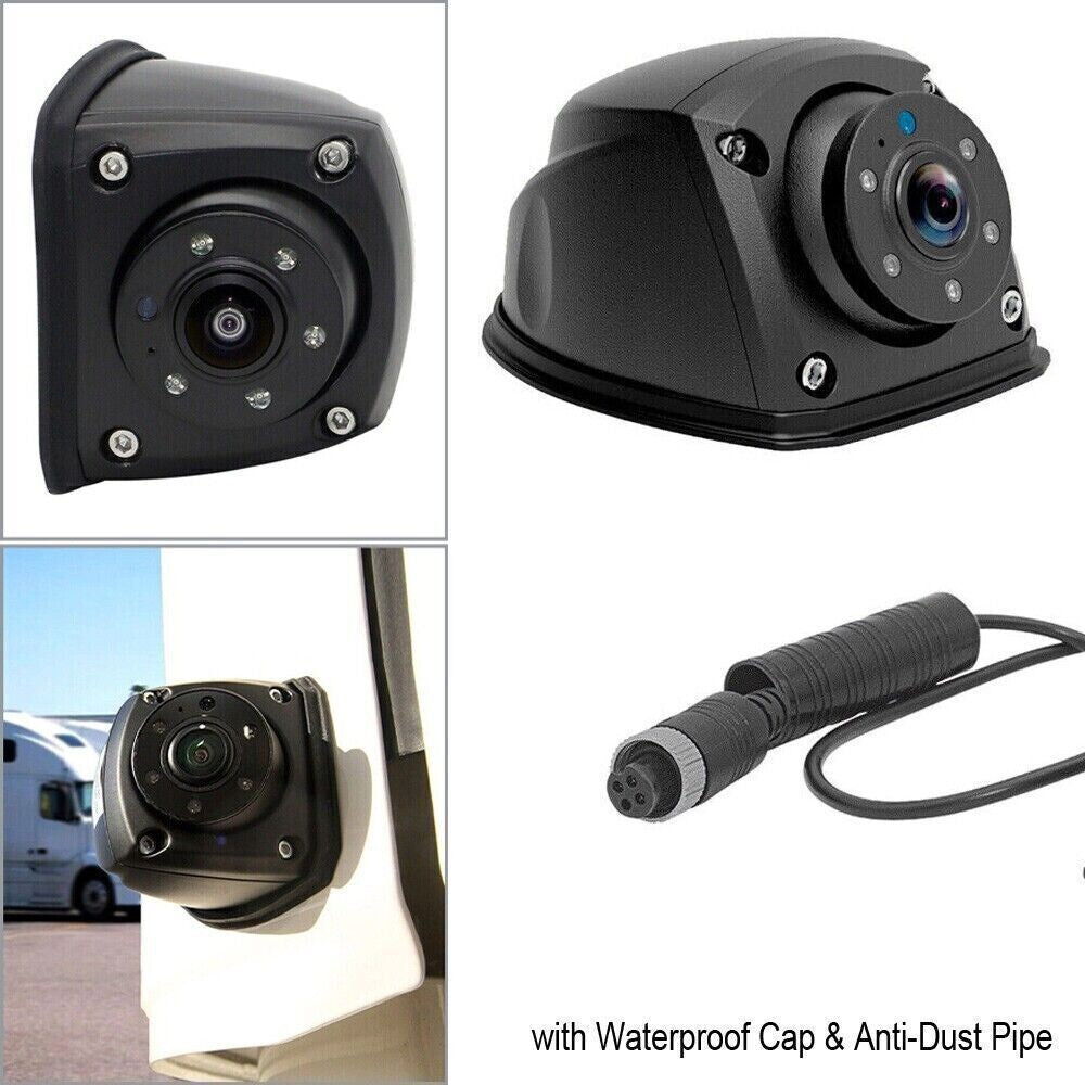 4PIN Forward/Side View Camera CCD IR LEDs Night Waterproof 9-24v Truck Caravan
